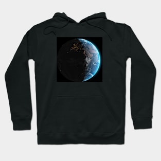 earth night and day Europe Hoodie